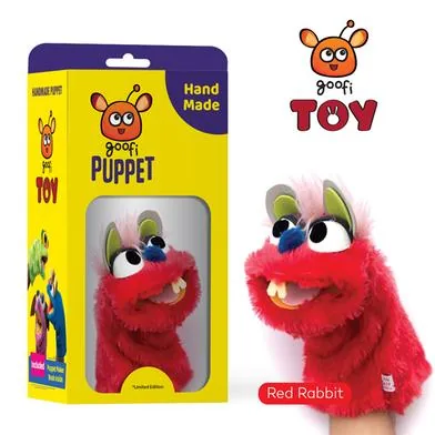 Goofi Toys – Hand Puppet – Red Rabbit - Rokomari product